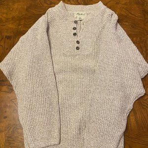 Eddie Bauer Quarter-Button Men's Cotton Sweater (Beige) Never worn - Size L